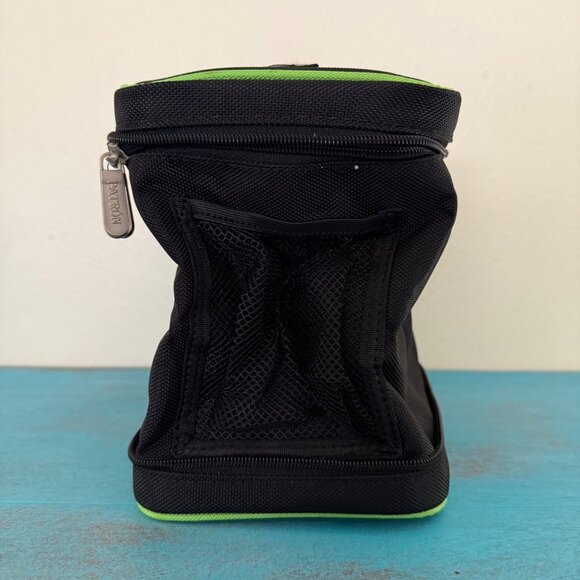 Patron Tequila Insulated Travel Case/Cooler Bag Black & Green EUC - Picture 3 of 7